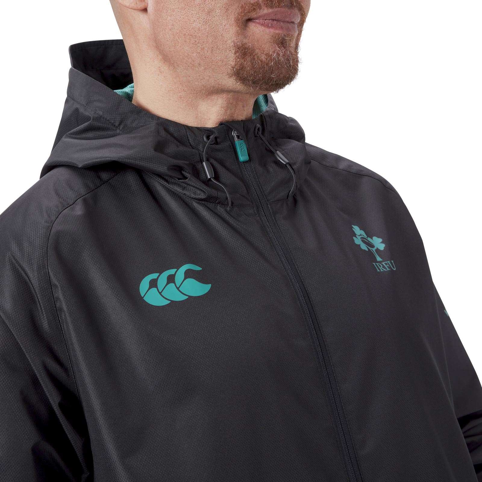 Canterbury IRFU Rugby Ireland 2025/26 Water Resistant Full-Zip Jacket - Image 4