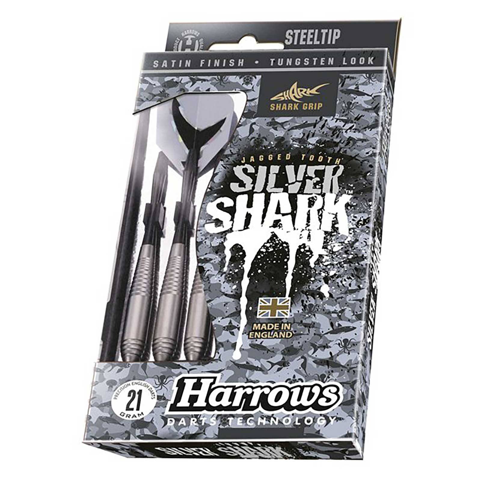 Harrows Silver Shark Steeltip Darts - 21g - Image 3